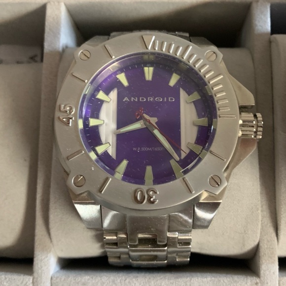 Android Men’s Quartz Watch with Purple Dial - Picture 1 of 3